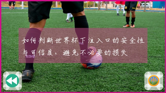 如何判断世界杯下注入口的安全性与可信度，避免不必要的损失